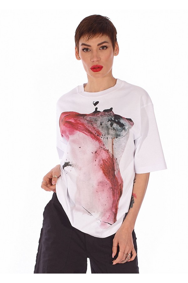 Nebula Mist - Oversized T-shirt with Abstract Digital Print T-Art 69,00 € VSTL