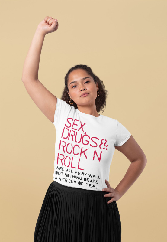 Cotton T-shirt TSHRT sex drugs & rock roll